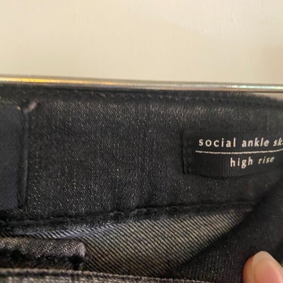 Sanctuary social ankle skinny high rise in charcoal - Picture 5 of 16